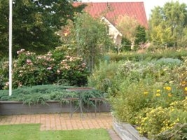 Weelderige tuin